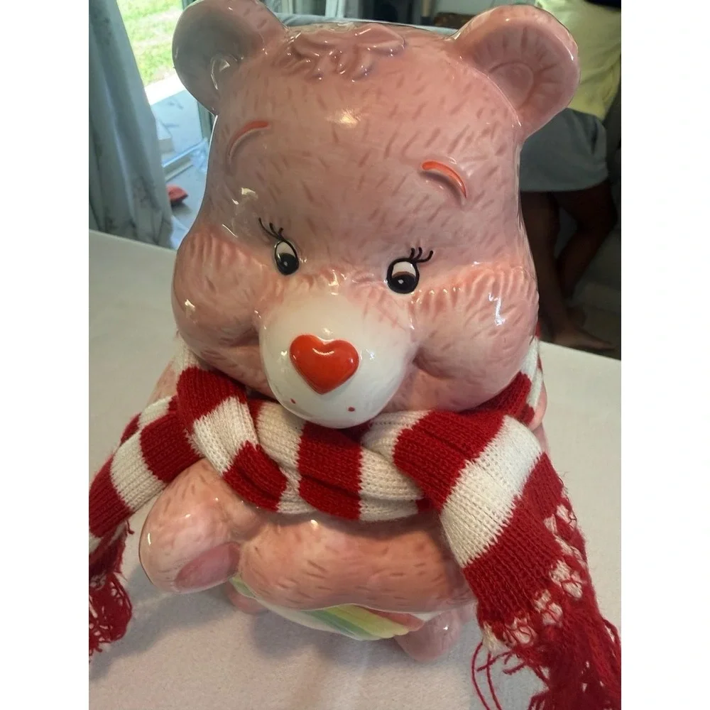 Vintage 2004 American Greetings Care Bears Cheer Bear Ceramic Cookie Jar